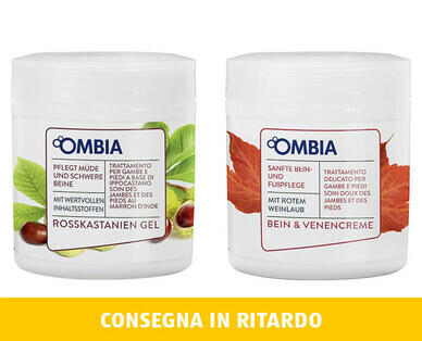 OMBIA
GEL ALL'IPPOCASTANO/CREMA PER GAMBE E VENE