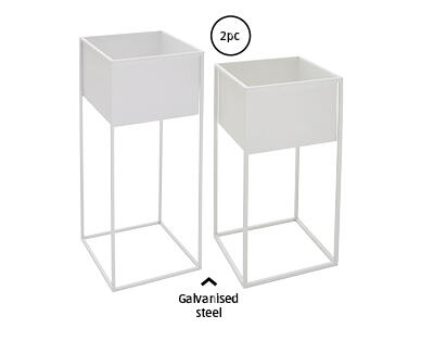 Assorted Metal Planters