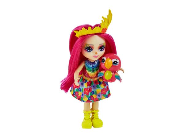 Peachy Parrot & Chatter Enchantimals Doll