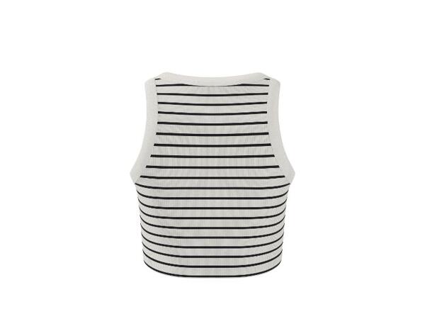 Dámský žebrovaný crop top, 2 kusy
