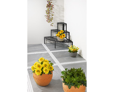 Gardenline Iron Decorative Round Flower Steps