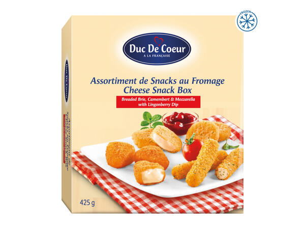 Duc De Coeur Cheese Snack Box with a Lingonberry Dip