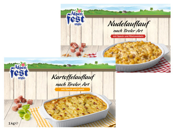 Kartoffel- oder Nudelauflauf