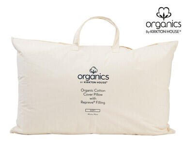 Organic Cotton Cover Pillow with Repreve(R) Filling