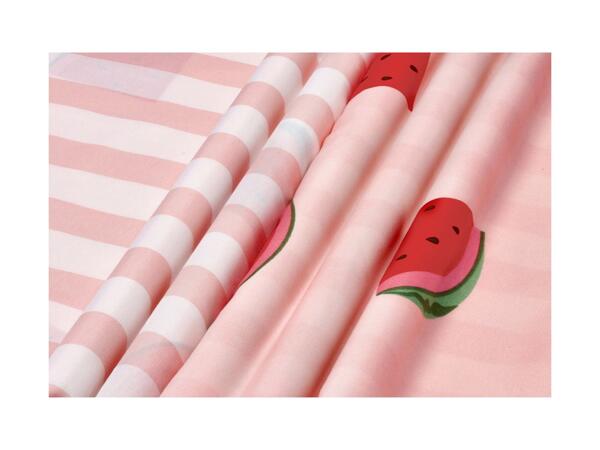 Microfibre Satin Duvet Cover Set With Watermelon Pattern - King