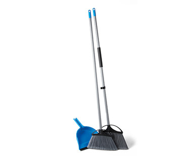 Easy Home 3-pk Indoor/Outdoor Brooms with Dustpan Combo