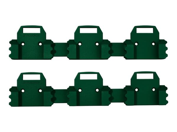 Parkside Wall Holder Set for Batteries - 2x 3 Slots