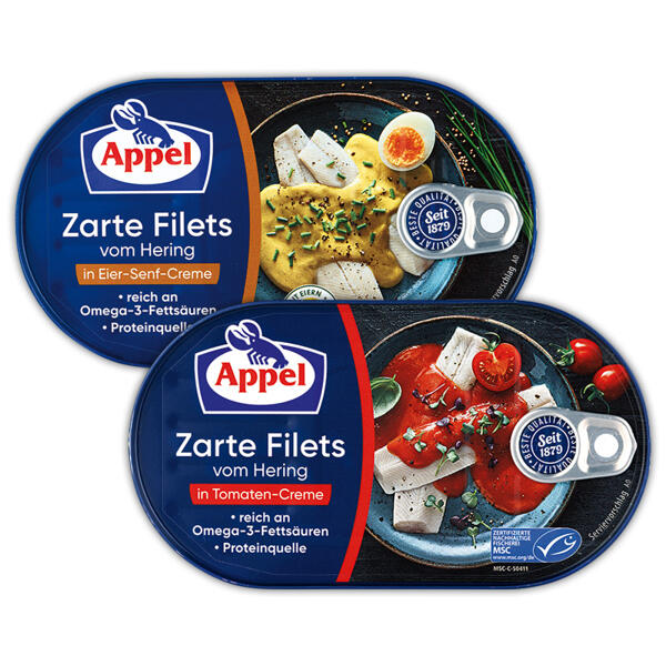 Zarte Filets vom Hering