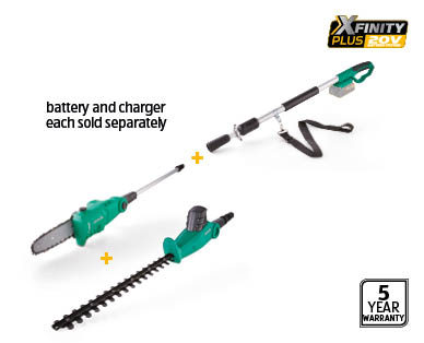20V Cordless 2-in-1 Pole Pruner/Hedger
