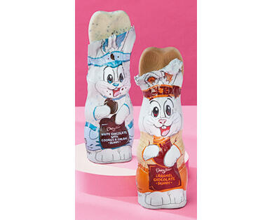 Dairy Fine Caramel Chocolate or White Chocolate Cookies & Cream Bunny 125g/150g
