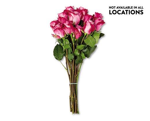 Valentine's Day 12-Stem Rose Bouquet Assorted Colors