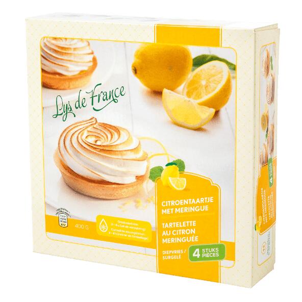 Tartelettes au citron avec meringue, 4 pcs
