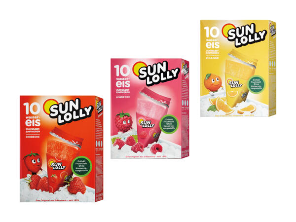Sucettes glacées Sun Lolly