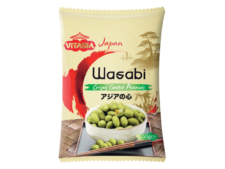Cacahuètes en croûte wasabi