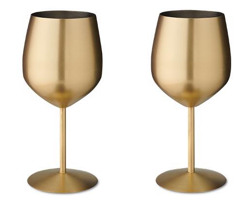Crofton Stainless Steel Wine or Cocktail Glasses