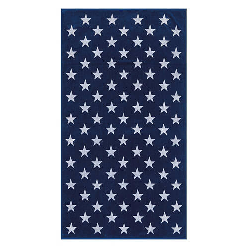 40" x 72" Luxury Beach Towel, Stars