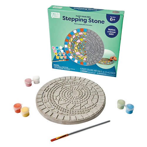 Paint Your Own Stepping Stone Kraft Kit - Round Shaped