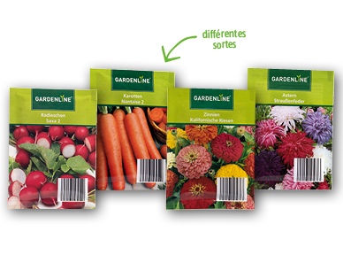 Graines de légumes/fleurs GARDENLINE(R)