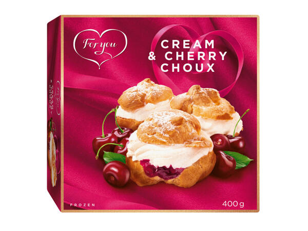 Cream and Cherry Choux