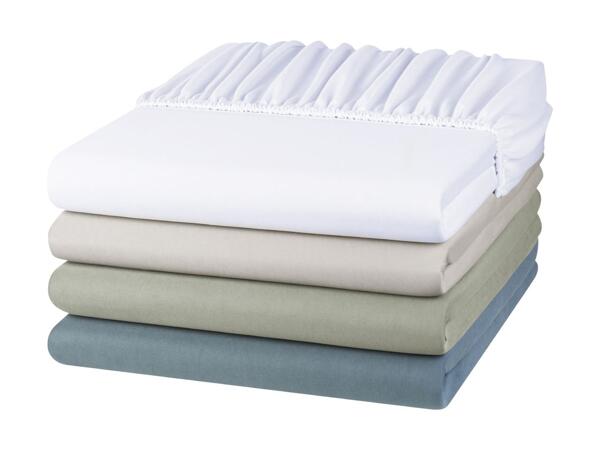 Microfibre Jersey Fitted Sheet Double