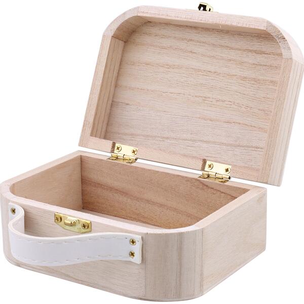 Hobby Flora houten koffer met handvat