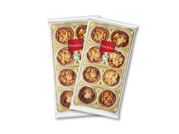 Mandelkakor med choklad