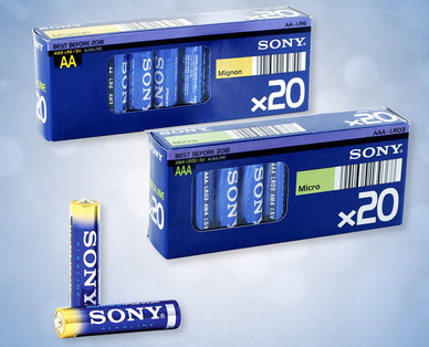 Piles, mégapack SONY