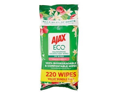 Ajax Eco Multipurpose Cleaning Wipes 220pk