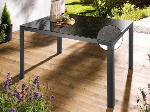 Aluminium-Gartentisch