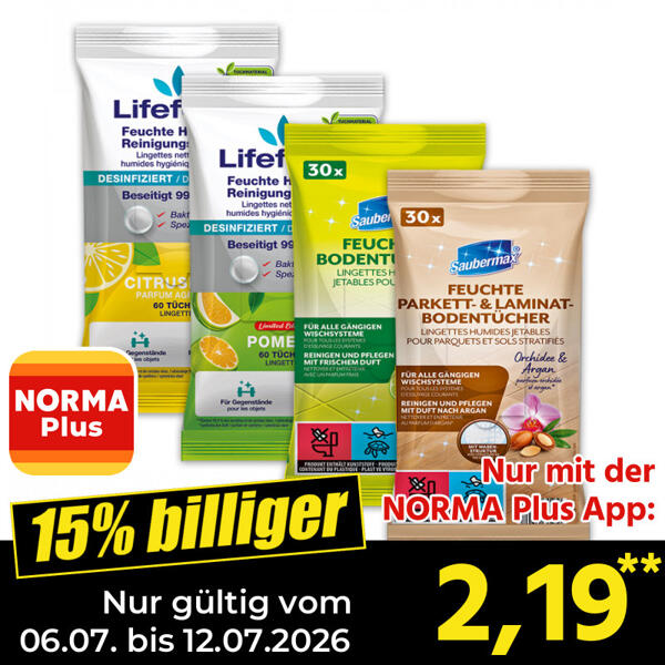 Feuchte Boden-/ Reinigungstücher