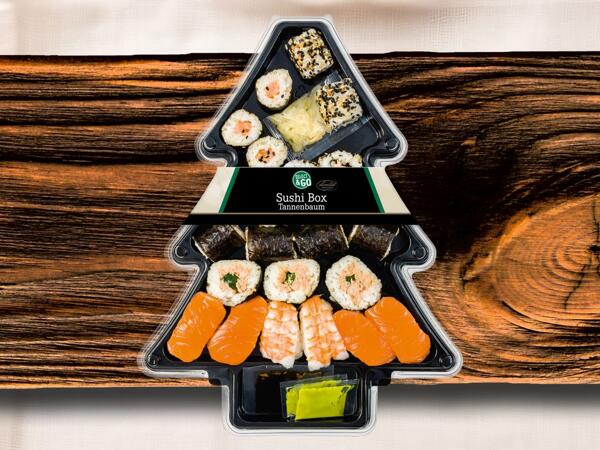 Sushi Weihnachtsbaum