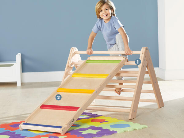 Kletterdreieck/2-in-1 Kletterleiter und Rutsche