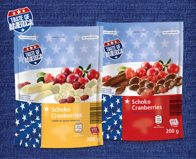 TASTE OF AMERICA Schoko-Cranberries