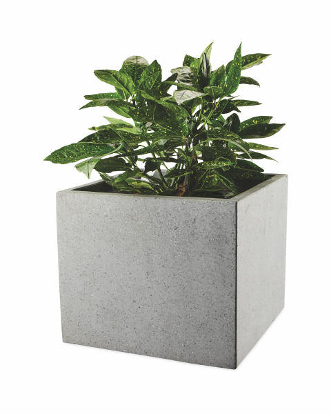 Grey Square Terrazzo Plant Pot