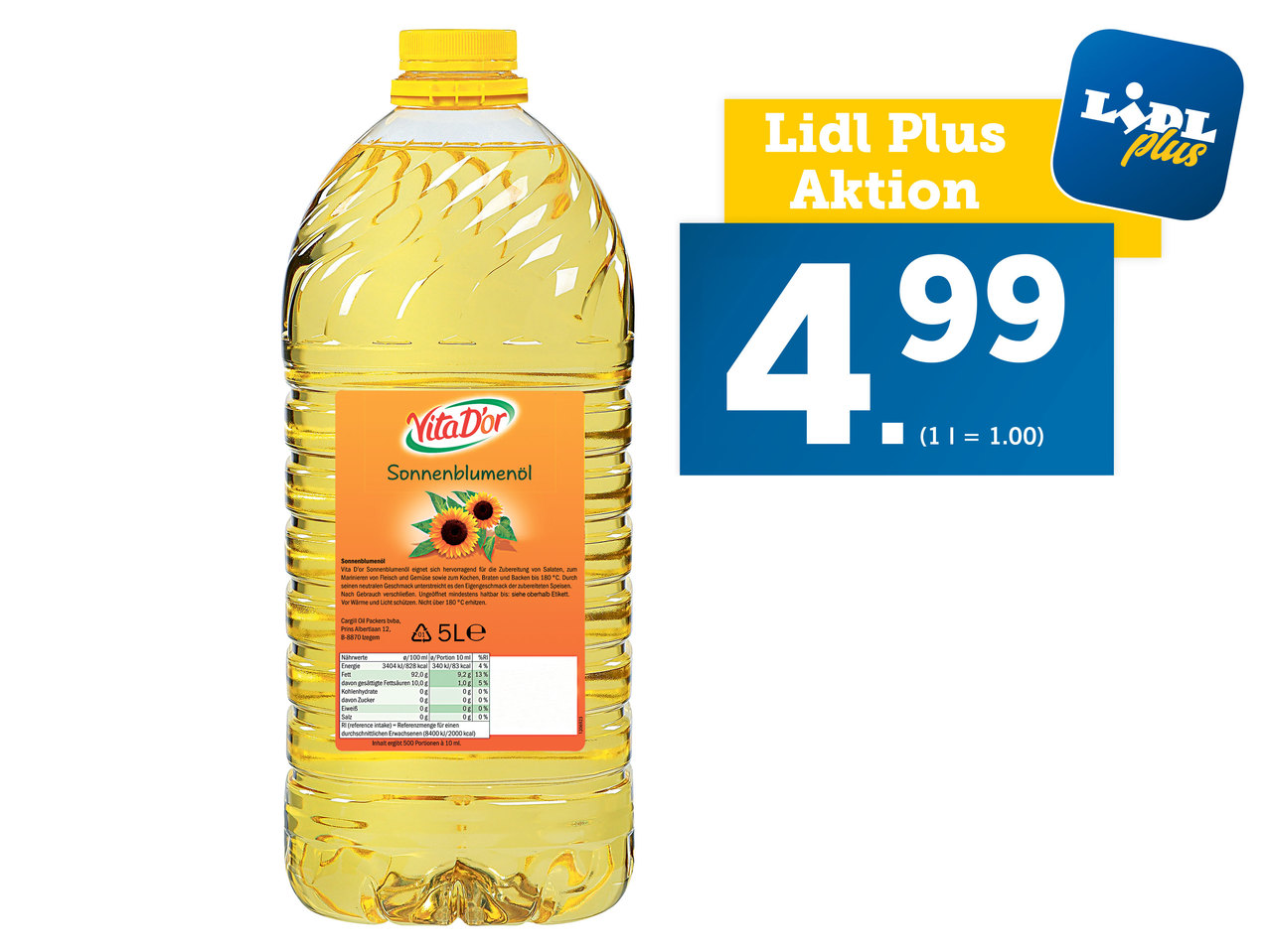 VITA D`OR Sonnenblumenöl
