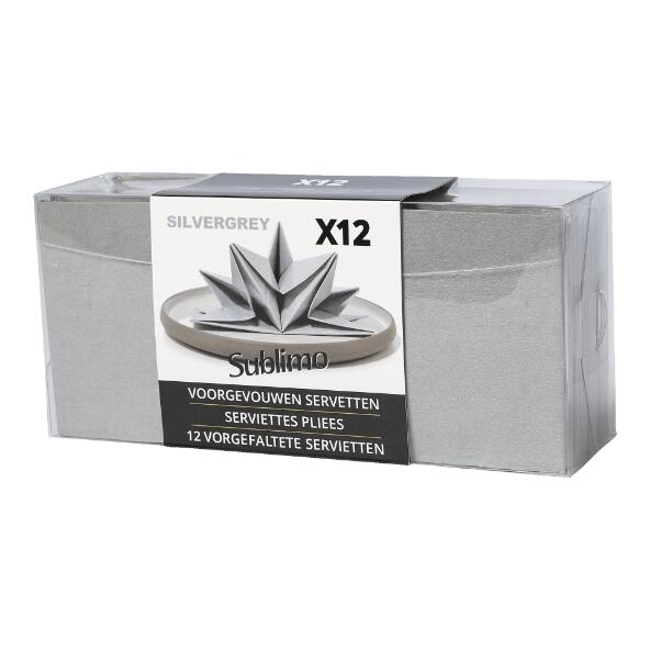 SUBLIMO(R) 				Serviettes pliées, 12 pcs