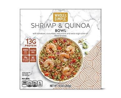 Whole & Simple Shrimp & Grains Single Serve Meals