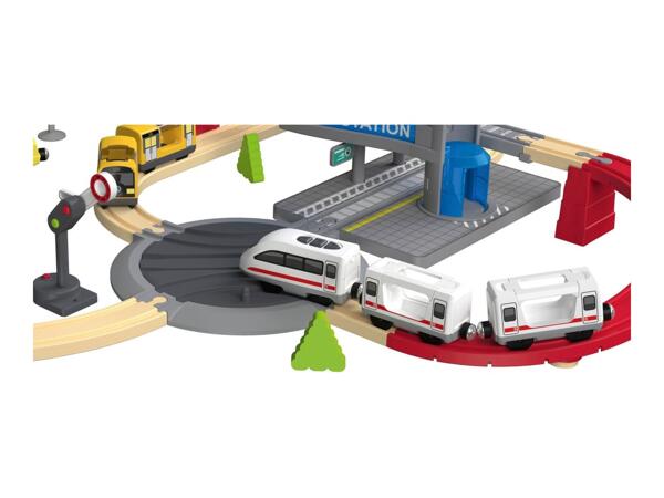 Playtive Wooden Railway Set