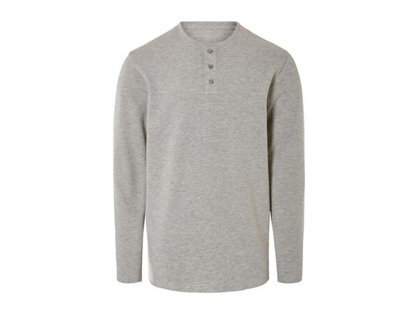 Livergy Men's Long Sleeve Top - Grey