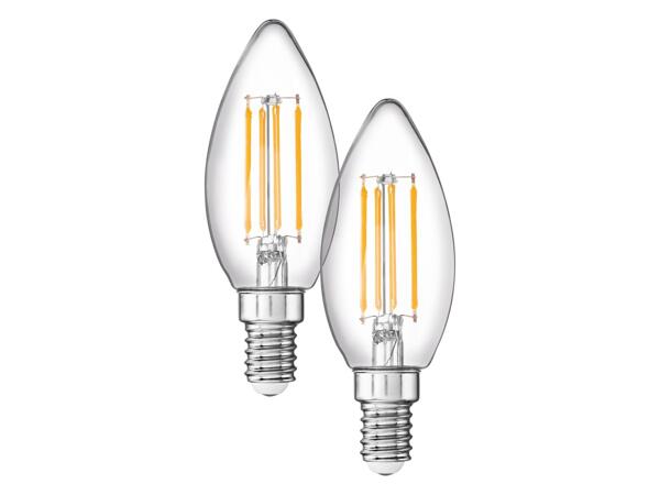LED filament bulbs, 1 or 2 pieces