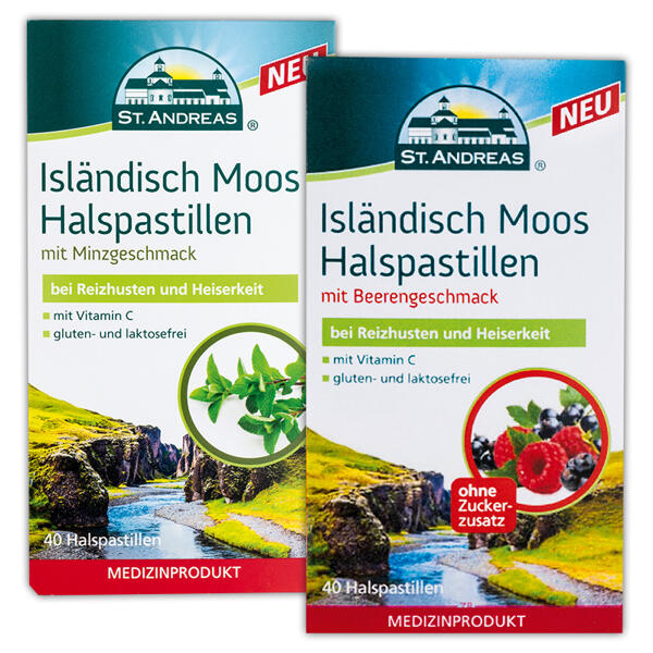 Isländisch Moos Halspastillen
