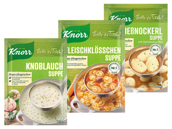 Knorr Bitte zu Tisch Suppen
