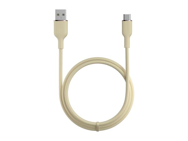Tronic 1m USB 2.0 Type-A to USB Type-C Charging & Data Transfer Cable - Beige
