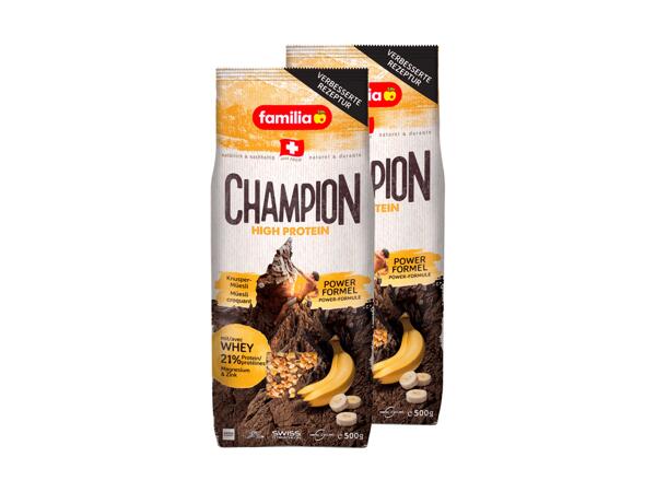 Muesli Champion High Protein familia