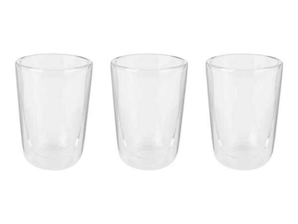 Silvercrest Cappuccino Glasses - 3 Pack