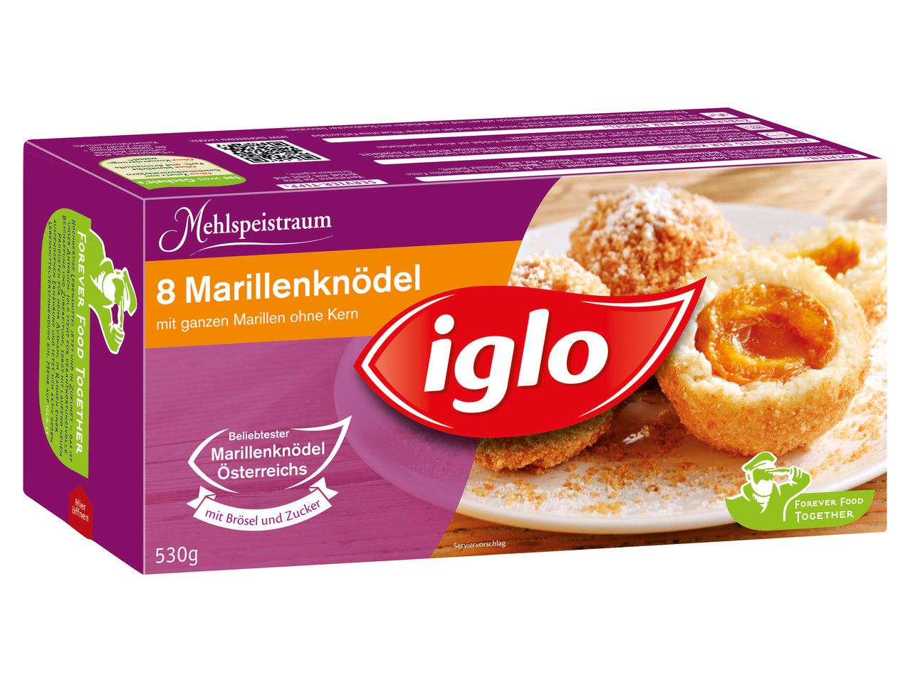 IGLO Marillen-/Zwetschgenknödel