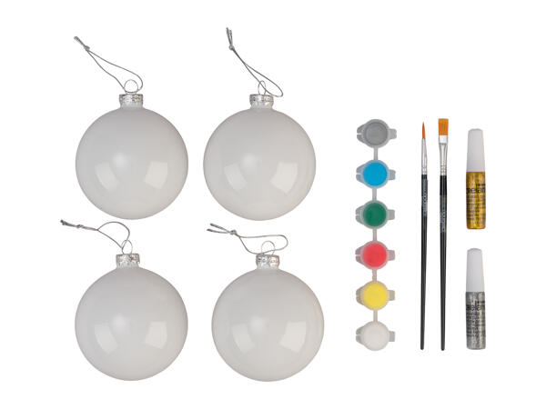 Crelando Paint Your Own Christmas Baubles Kit