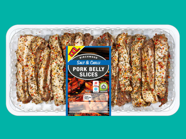 Birchwood Salt & Chilli Pork Belly Slices