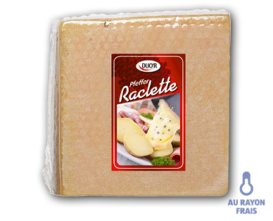 Raclette ¼ de meule au poivre DUO'R