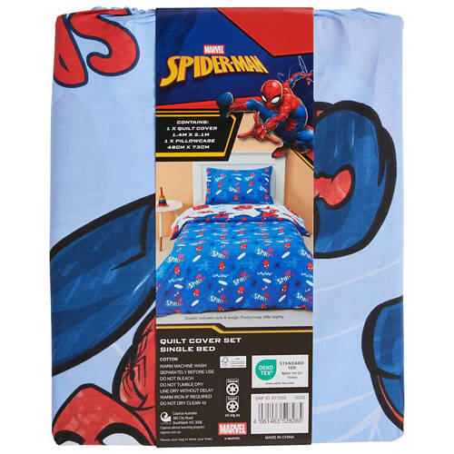 Assorted Children's Licensed Quilt Cover Set Single Size